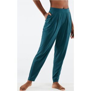Fabletics Knit Tapered Teal Pant XS EUC